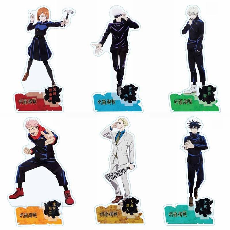 Anime Jujutsu Kaisen Cartoon Character Transparent Acrylic Stand Doll Model Toy Desktop Decoration Gift