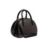 Coach Sydney 20 Classic Monogram Coated Canvas And Leather Shell Bag Women handbags Black Brown CA591-IMAA8