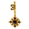 New Vintage Rhinestone Antique Key Pin Brooch Retro Style 2 Colors Available Alloy Material Winter Coat Accessories Gift