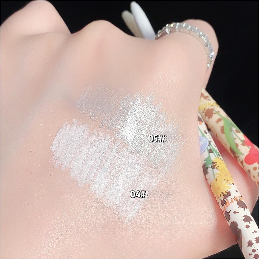 Подводка для глаз с перламутровым блеском, гелевая ручка, естественно осветляет цвет, подчеркивает ручку шелкопряда, подводка для глаз, гелевая ручка, осветляет глаза