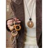 Ethnic Style Zen Long Round Necklace Bohemian New Chinese Style Sweater Chain Black Rope High-end Accessories