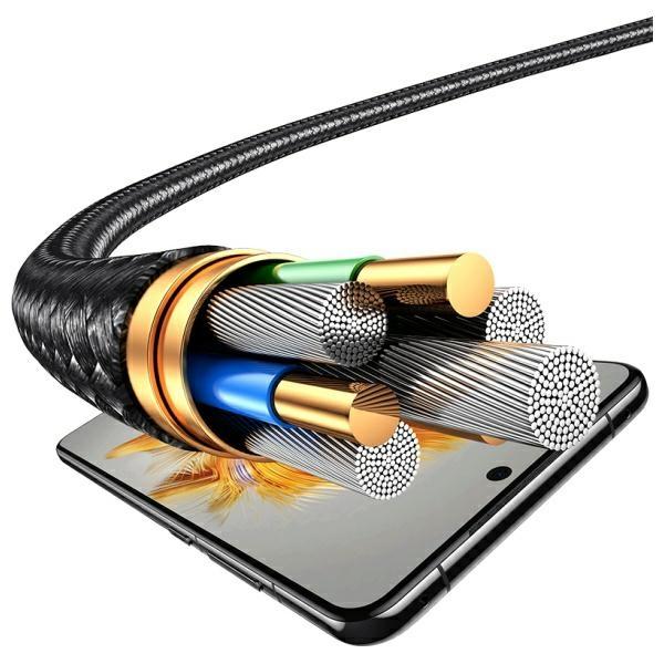 Usams Kabel 4W1 2Xusb-C/Lightning/Microusb 15W 1,2M Aluminum Alloy Data Cable Sufeng Series Sj739Usb101 (Us-Sj739)