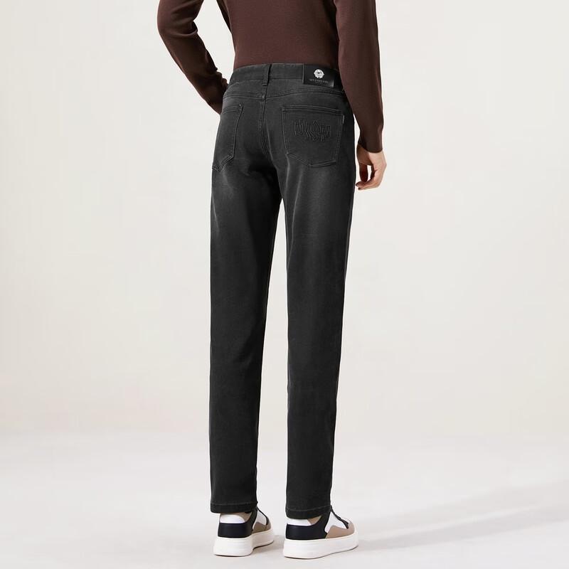Мужские жаккардовые джинсовые брюки в стиле business casual от Septwolves