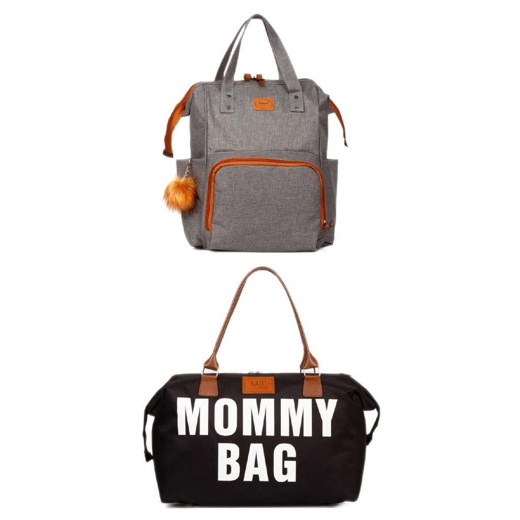 Mother Baby Care Backpack With Thermal Feeding Bottle And Mommy Bag Mother Baby Care Bag Thermal Feeding Bottle