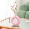 Пластиковая ваза Nordic White Creative Spiral Flower Vases Pamas Grass Pot Aesthetics Flower Arrangement Container Home Table Decor