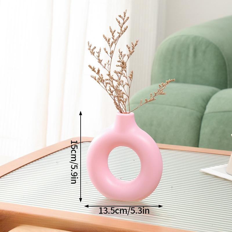 Пластиковая ваза Nordic White Creative Spiral Flower Vases Pamas Grass Pot Aesthetics Flower Arrangement Container Home Table Decor