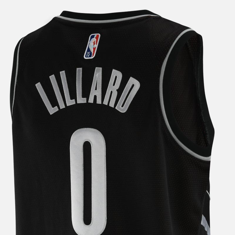 Nike Portland Trail Blazers D Lillard Swingman Джерси Черный Мужская уличная одежда DH8068-010