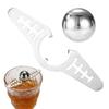Espresso Cooling Ball Kit Espresso Coffee Cooler with Reusable Ice Sphere Stainless Steel Chiller Ball with Stand for Bourbon Cocktails Accessories
