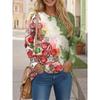 Christmas Candy 3D Digital Printed Women's Fashionable and Personalized Round Neck Long Sleeved T-shirt