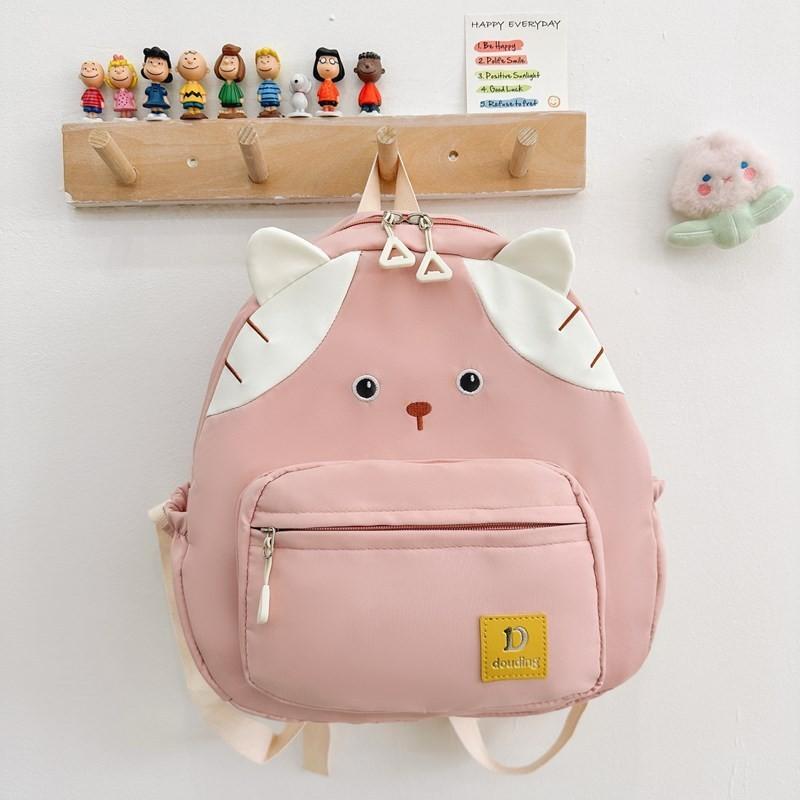 Cute Korean Style Kids Backpack With Colorful Design Nylon And Gender Neutral