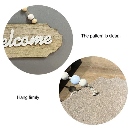 Декоративная табличка для дома с декором в виде банта, принтом букв, подвесная табличка, универсальная приветственная табличка для двери, украшение для дома