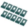 10Pcs Base Clips Hook Fixings Attaches Aluminium Greenhouses Fixture SetGreen