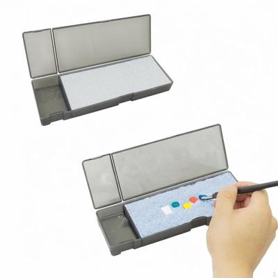 Живопись Влажная Палитра Модель Раскрашивание Набор Акварель с Чехлом Портативный Удерживание Влаги