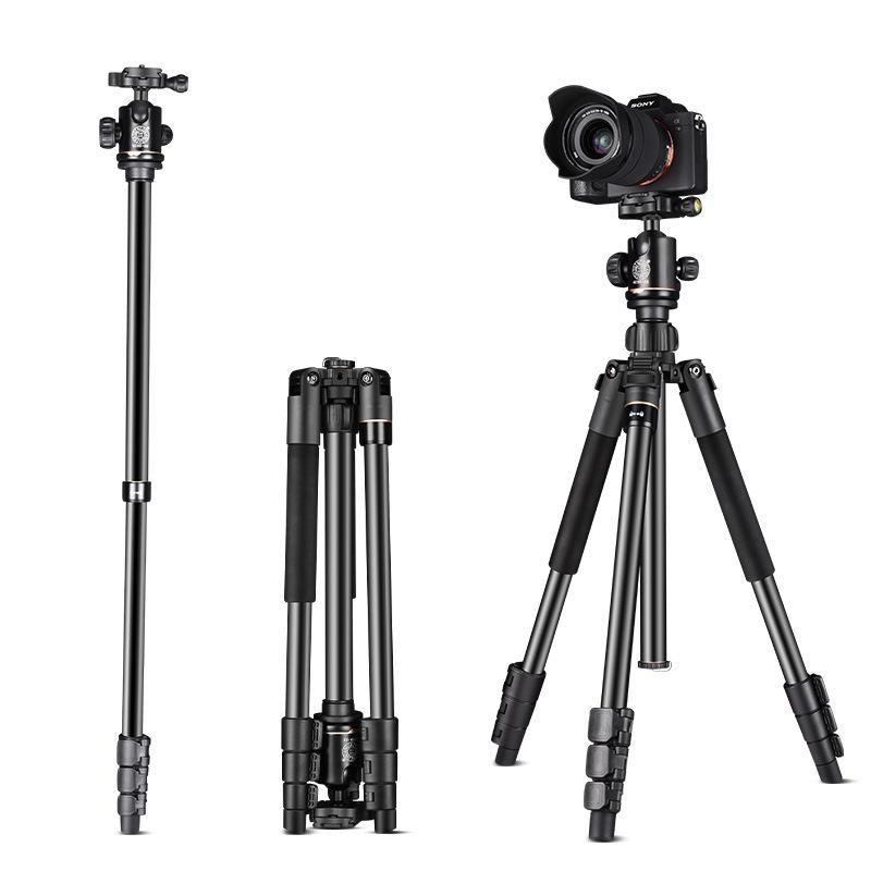 Легкий алюминиевый сплав штатив для камеры для мобильного телефона и DSLR - Портативный travel кронштейн с головкой штатива Q518