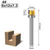 1pc 6mm Shank Template Trim Hinge Mortising Router Bit Straight End Mill Trimmer Cleaning Flush Trim Tenon Cutter for Woodworking