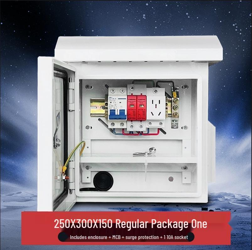 Outdoor Waterproof Surveillance Signal Light Control Box with Pole Mount