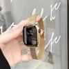 Миланский ремешок для ремешка Apple watch 44 мм 40 мм 45 мм 41 мм из нержавеющей стали Металлический браслет для iWatch Apple watch 3 4 5 SE 6 7