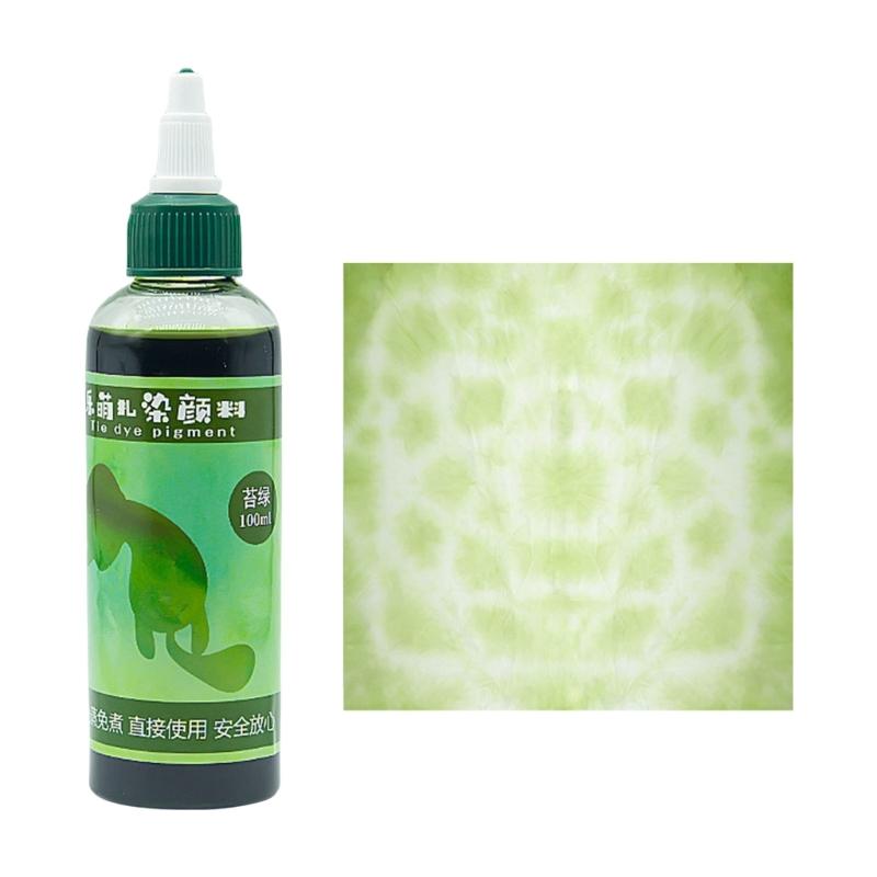 Краска Tie Dye 100 мл / 3,38 унции для окрашивания ткани Краска на водной основе Устойчивая к выцветанию Краска-краситель для ткани для окрашивания рубашек и одежды