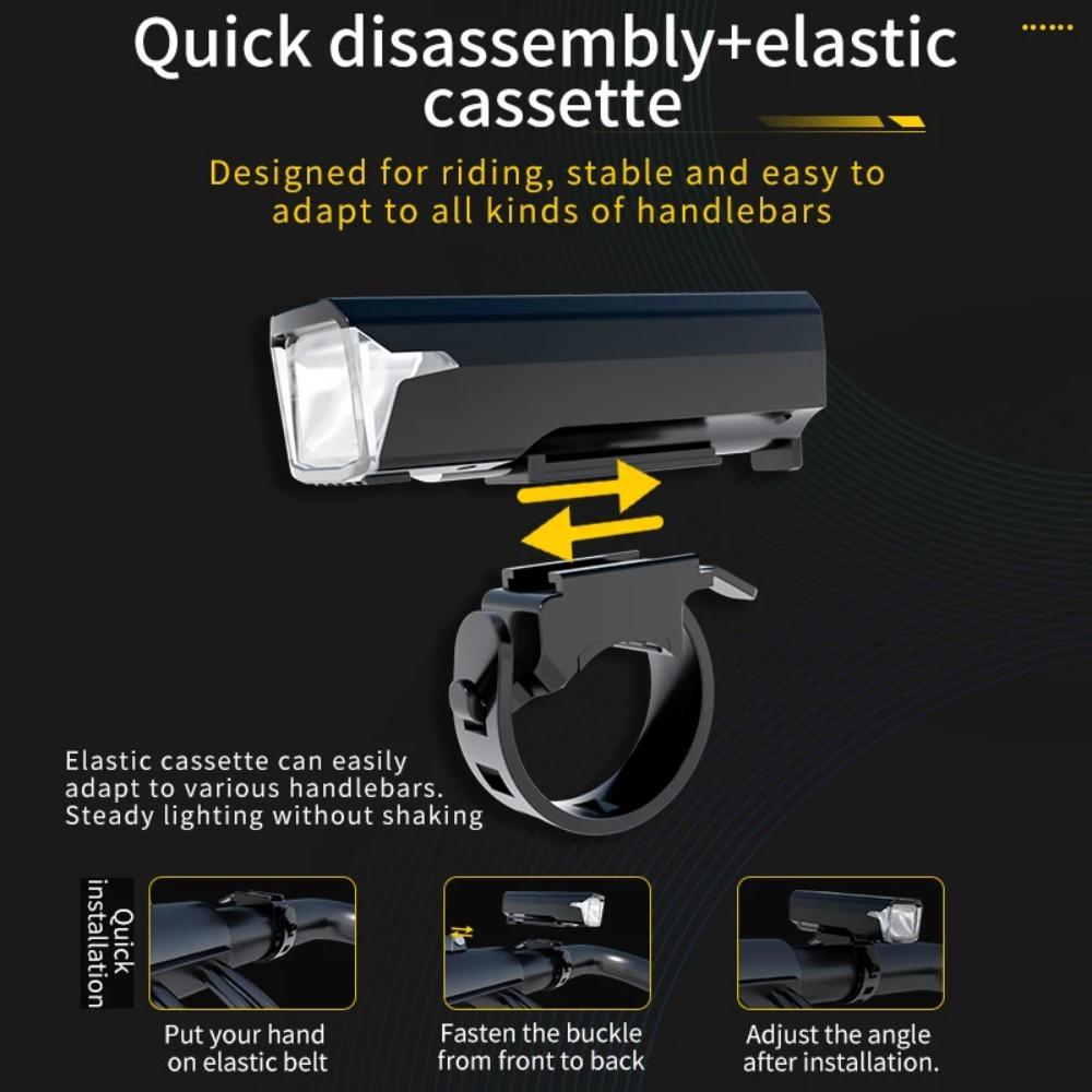 Мощный велосипедный индукционный налобный фонарь с индикатором заряда, USB-перезаряжаемый, передний фонарь для горного велосипеда для безопасной ночной езды на открытом воздухе