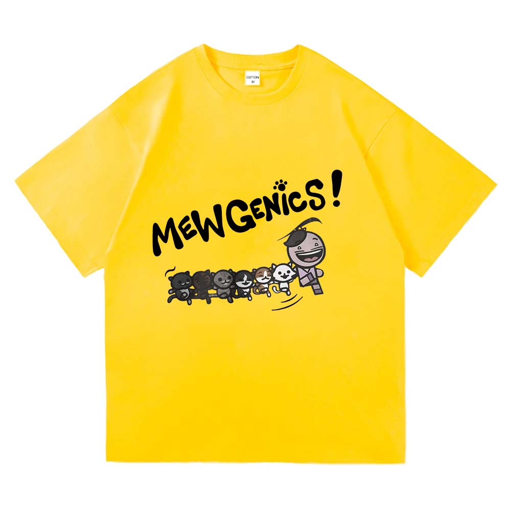 Mewgenics Design Cartoon Print Tshirt Unisex Streetwear Summer Oneck Short Sleeve Female Tshirts Loose Casual Cotton Tees Top