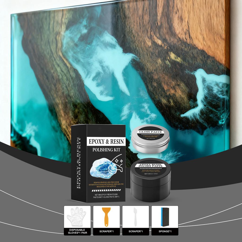 Epoxy Resin Polishing Kit Restoring Cream Is Suitable For Homeowners' Beginner Art Projects, Table Decoration, And Counter Decoration