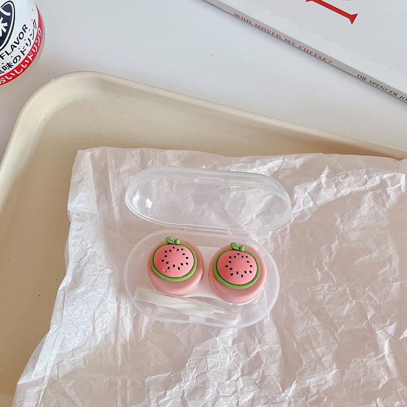 Чехол для контактных линз Новый чехол для контактных линз с пинцетом, набор присосок, портативный контейнер, коробка для контактных линз для женщин и мужчин