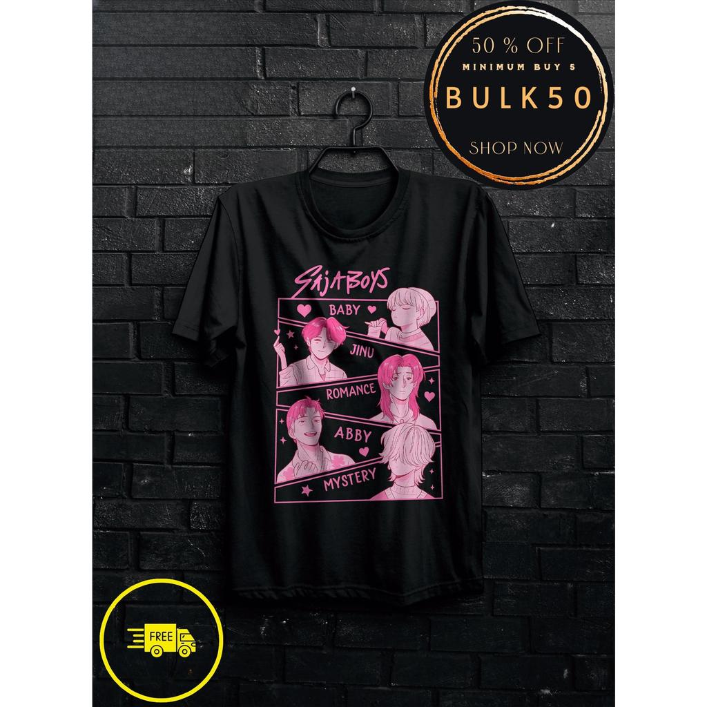 Аниме K-Pop Футболка Охотники на демонов Харадзюку Круглый вырез Повседневная рубашка Подарок