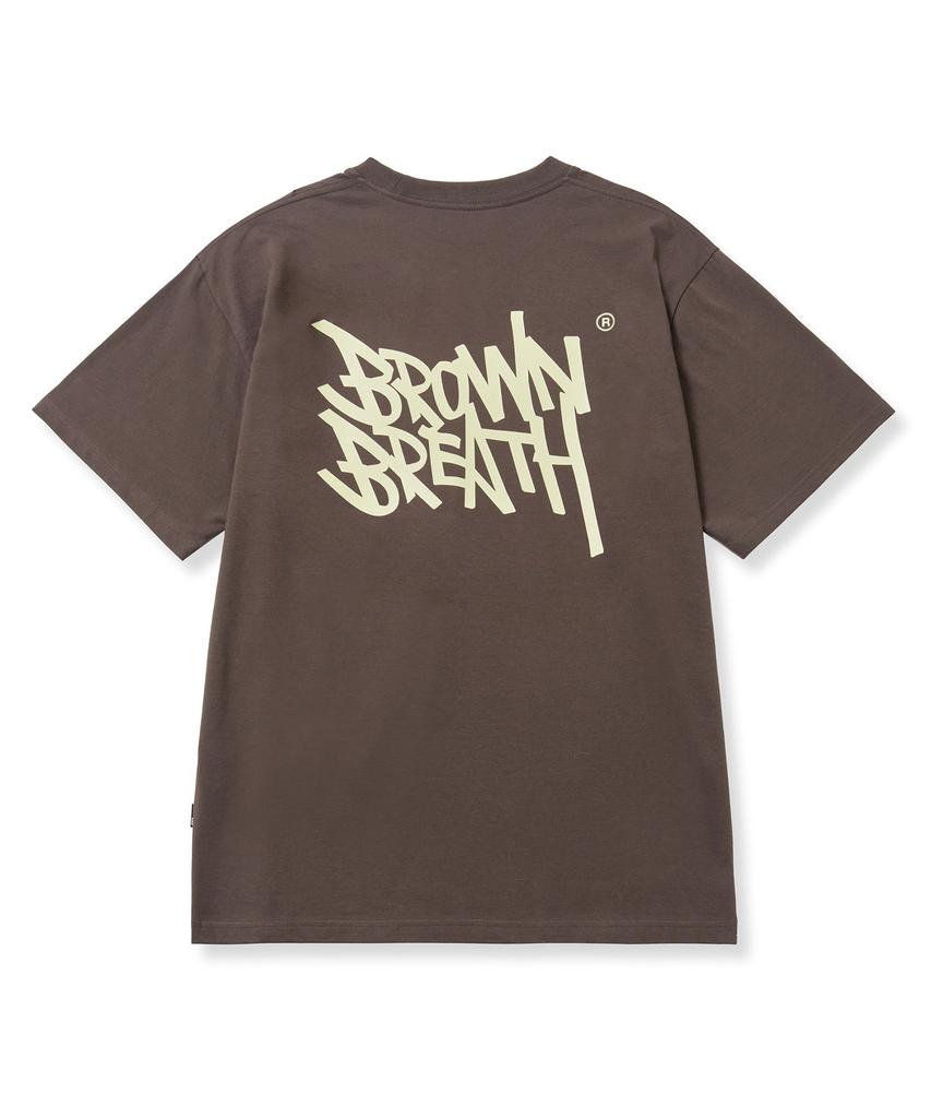 Brown Bless Tag Tee - Dark Brown