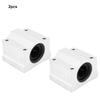2PCS SC16UU Aluminum Alloy Closed Linear Motion Bearing Slide Block Linear Bearing Slider