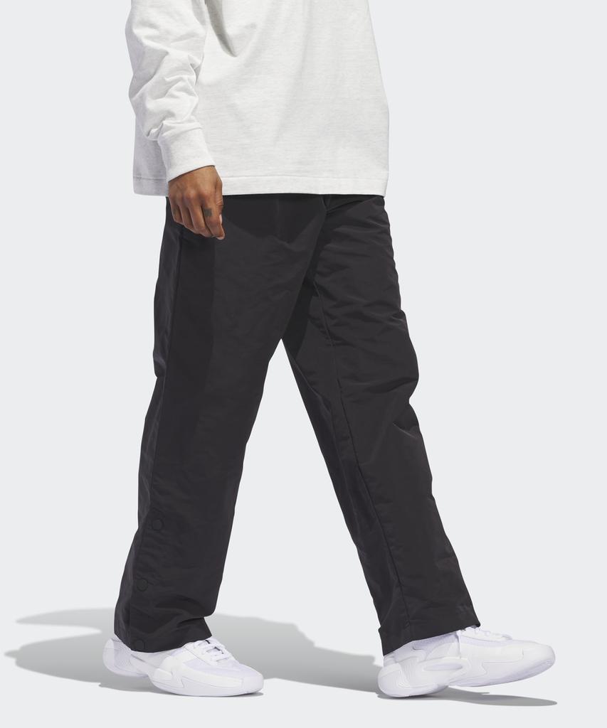 ADIDAS Basketball Woven Snap Pants - Black / Iw5639