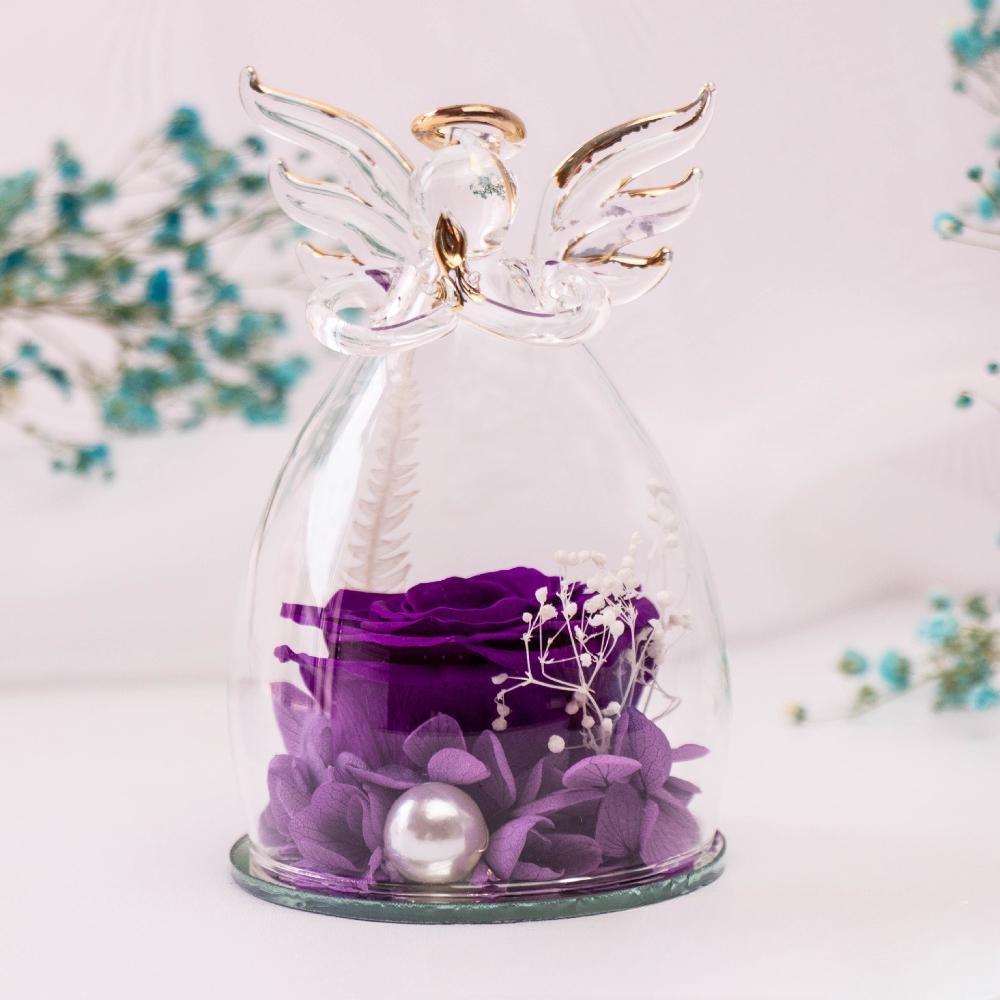 Eternal Flowers Mother's Day Birthday Gift, Angel Wedding with Beautiful Roses