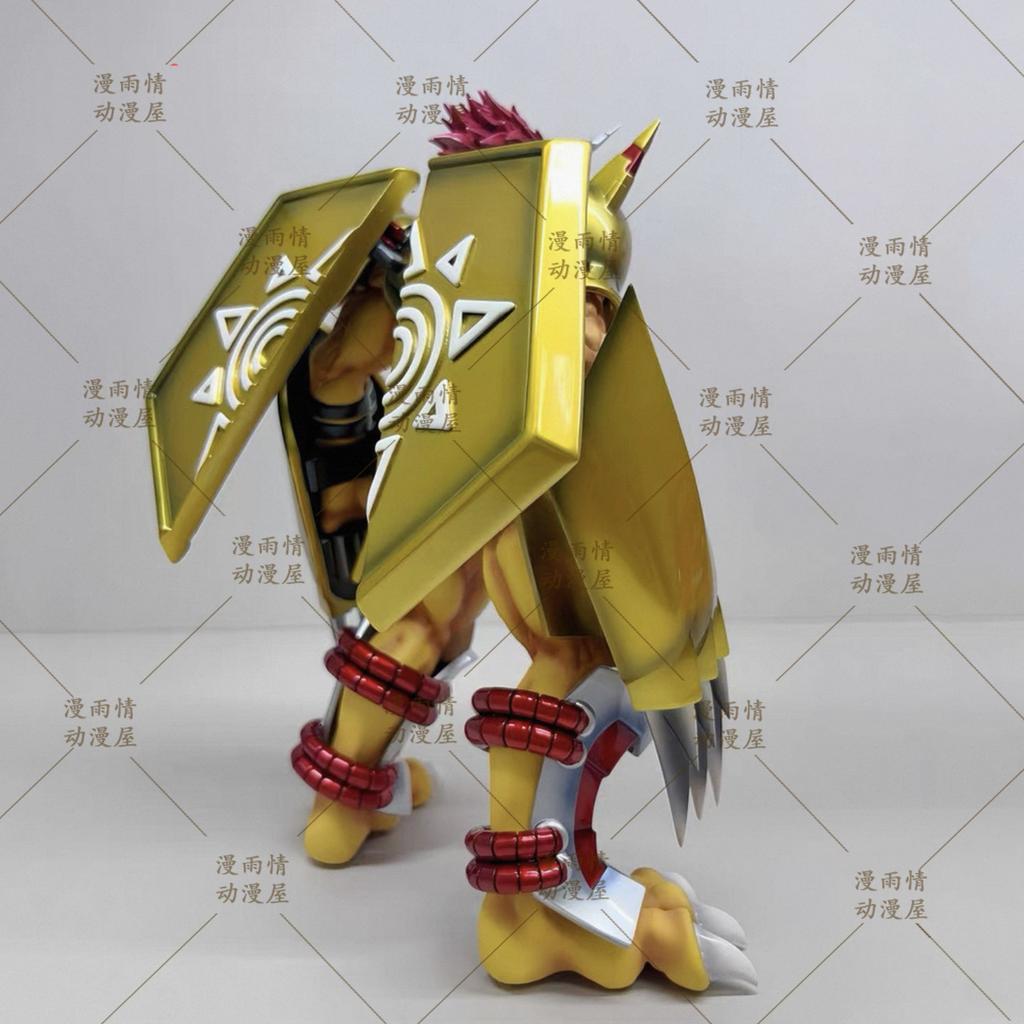 20 см Дигимон WarGreymon Обновленная Раскраска Фигурка Действия Сцена Битвы Диорама Металлические Когти Аниме Коллекционная Модель 2.0 с Подвижной Детализированной Позой