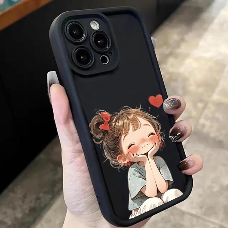 Minimalist Print of an Angry Girl Case For Xiaomi Redmi 14C Cases Redmi 13C 12C Redmi Note 14 Pro Plus 5G 13 12S 12 11 10 Cover