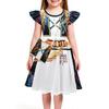 Girls Witch  Girls Flying Sleeves Children's Dress Children's A-line Skirt