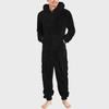 Men Winter Warm Fleece Stitch Onesie Fluffy Sleepwear One Piece Sleep Lounge Pajama Jumpsuits Hooded Onesies for Adult Men