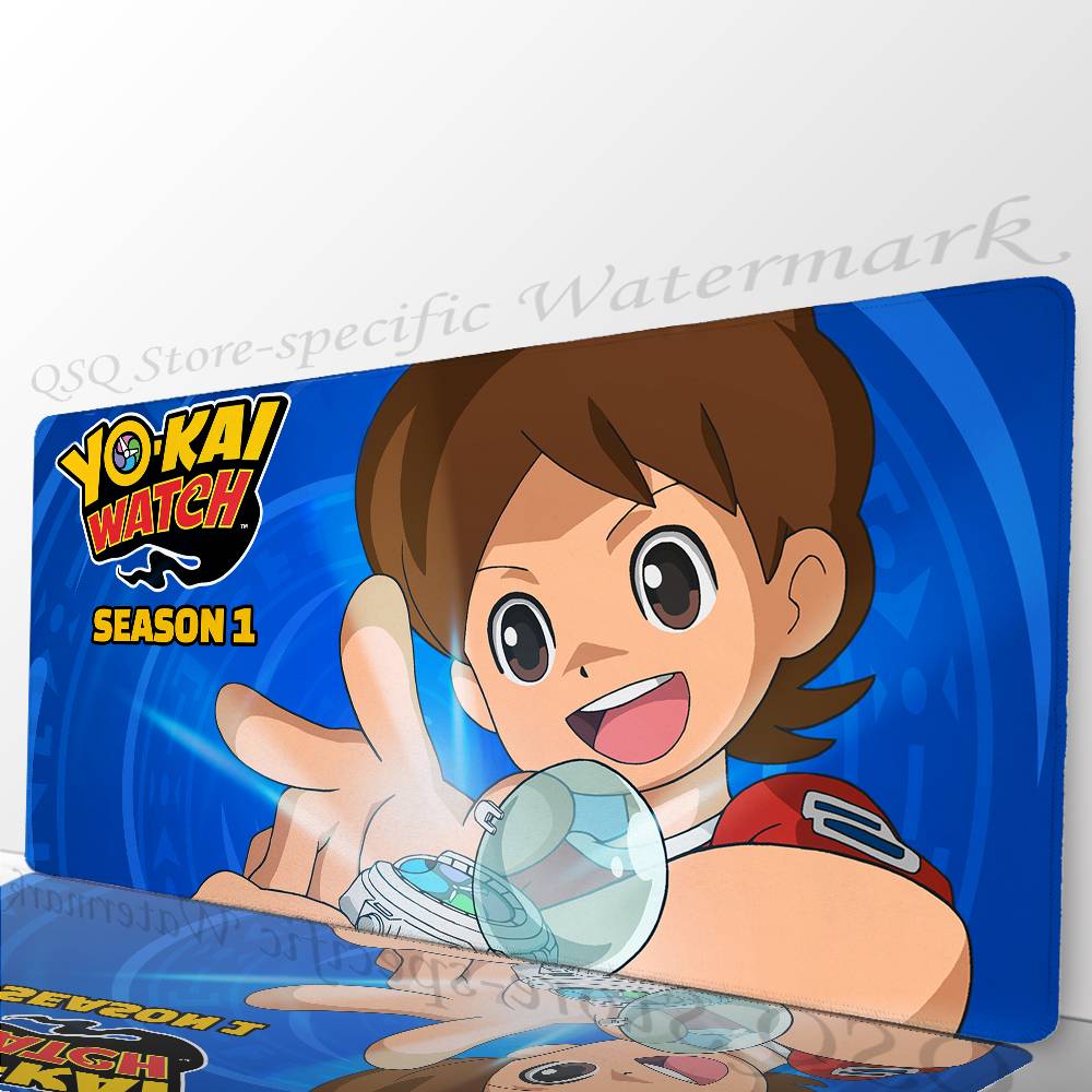 Игровой коврик для мыши Y-Yo-kai Watch, противоскользящий, подходит для офисных компьютеров, ноутбуков, игровых столов для киберспорта, XXL для клавиатуры