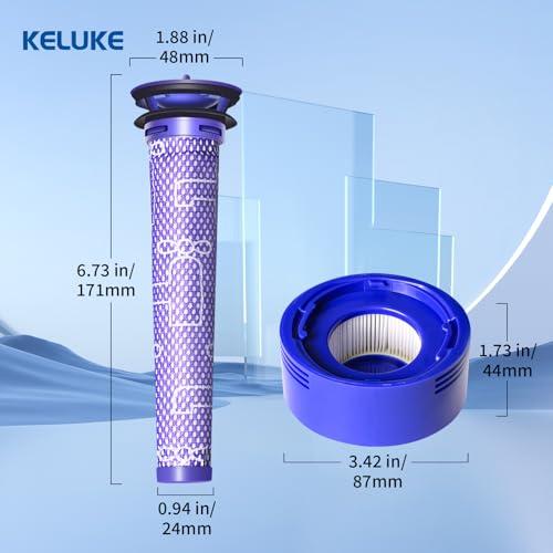 Replacement Filter Set for Dyson V7/V8 Series Cordless Vacuum Cleaners Purple
