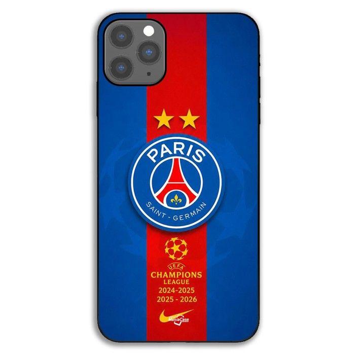 Coque Pour iPhone 11 Pro PSG Logo Champion double legend nike rouge et bleu Maniacase