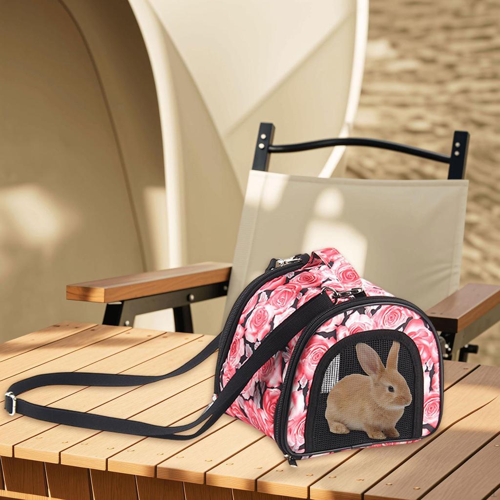 Сумка-переноска для хомяка, морская свинка, сетка, портативная, регулируемый ремень, дорожная транспортировка для