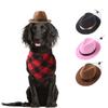 Dog Cowboy Hat Headgear Cat Funny Headwear Costume Performance Photo Props Pet Cosplay Accessories
