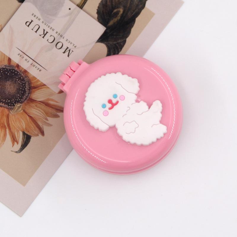 Симпатичные мини-складные гребни для волос с зеркалом, портативные для путешествий, массажная расческа для женщин и девочек, щетки для волос, аксессуары для укладки