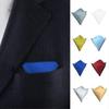 Men's Polyester Satin Handkerchief 9 Colors Solid Plain Pocket Square Hanky