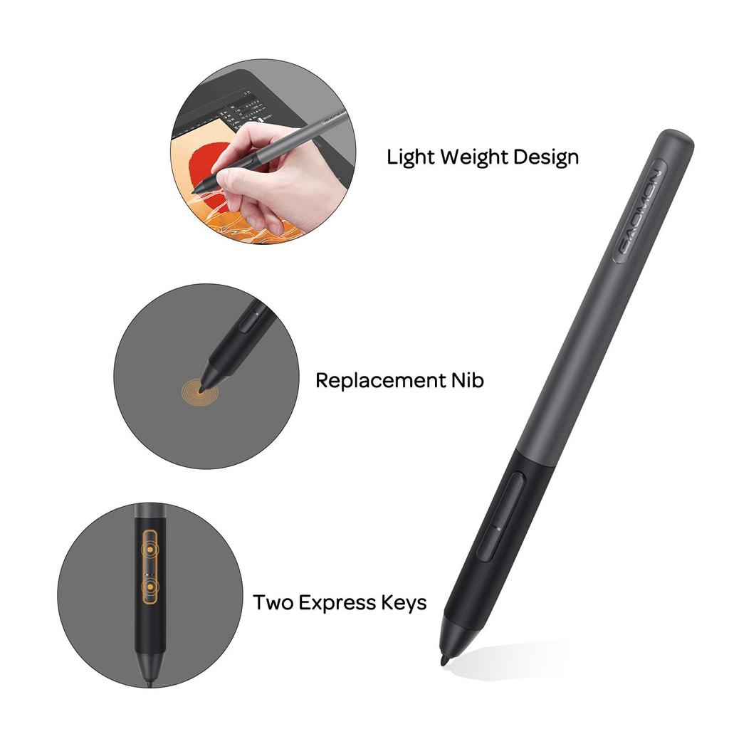 GAOMON AP50 Battery-Free Digital Pen for PD1161/PD1561/PD156 Pro/PD1220/PD1320 Tablets