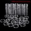 100Pcs 27Mm Coin Holder Capsule Storage Case Display Box Round Display Cases