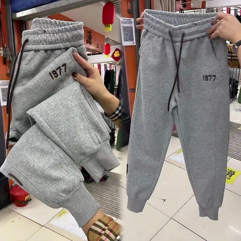 Autumn and Winter Plus Velvet Thickened Women's Pants, Sweatpants, Trendy Fashion Sports Harem Pants