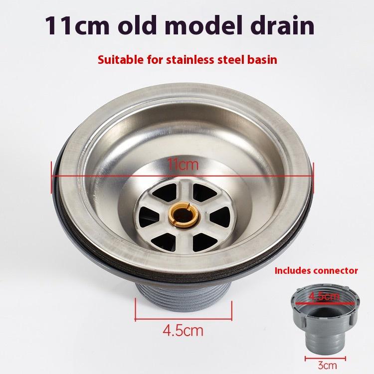 1 шт. Слив для раковины из нержавеющей стали, слив для умывальника, сетка для мусора, пробка, корзина для мусора, герметичная крышка для кухонных и ванных принадлежностей