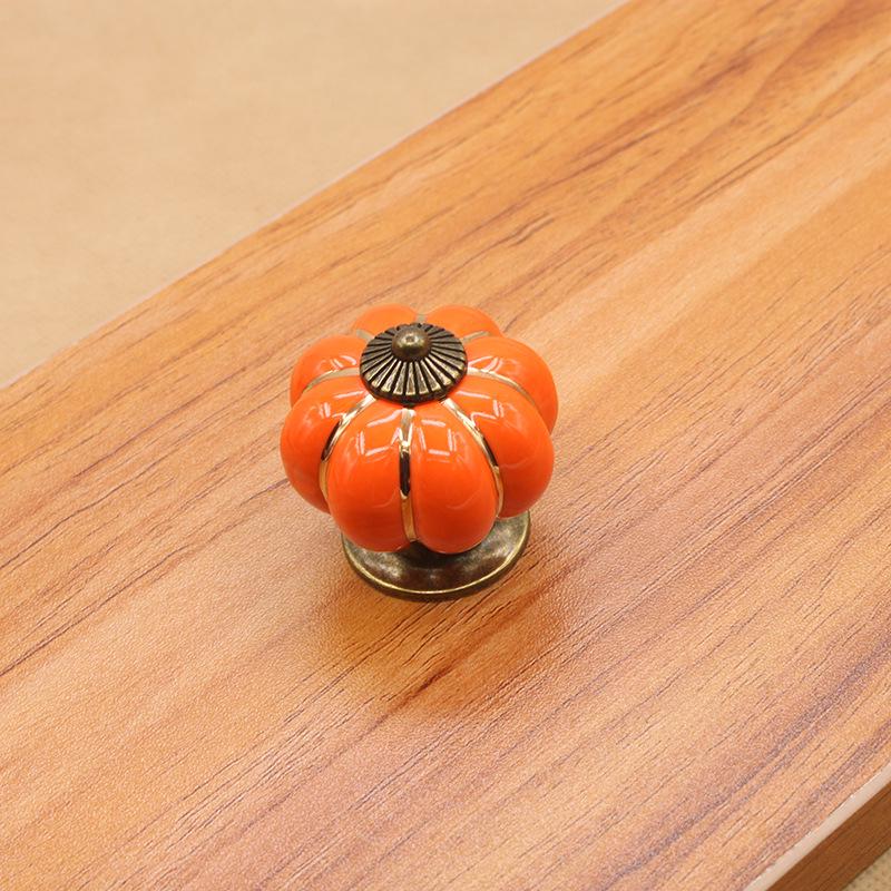 Винтажная Мебельная Ручка Дверные Ручки Мебельный Ящик Шкаф Кухонная Ручка Тыква Керамические Ручки Шкафа Ретро Фурнитура