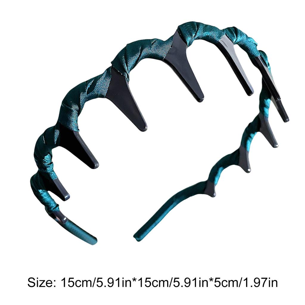 NEW High Cranium Satin Wave Headband U-Shaped Fashion Retro Hairband Non-Slip Women Hair Hoop Hair Band Accessoories Daily Use