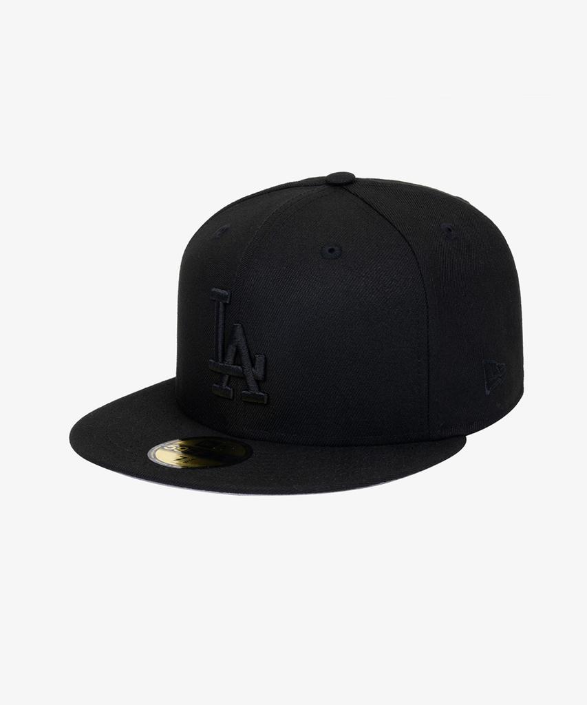 New Era Кепка MLB La Dodgers базовая прилегающая черная/черная