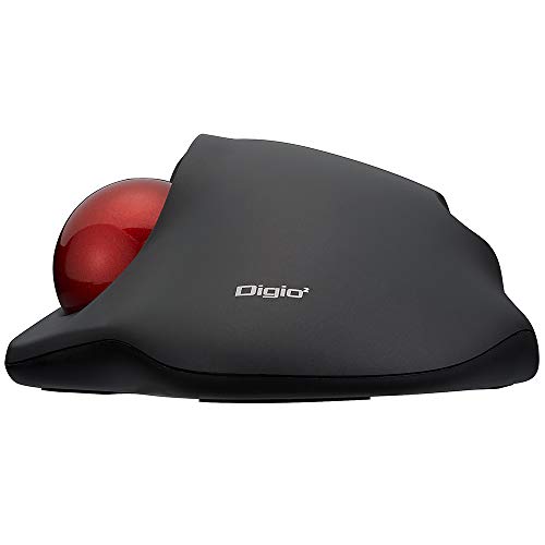 Nakabayashi Digio2 Wireless Mouse with Trackball, 5-Button Optical, Black, Z8645